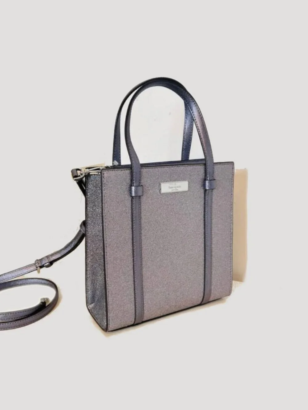 Kate Spade Kenzie Glitter Small Tote Mixed Candied Flower K1959 NWT